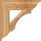 Ekena Millwork Imperial Traditional Rough Sawn Bracket w/ Offset Brace, Western Red Cedar, 8"W x 26"D x 26"H BKT0806X26X26IMP01RWR - alternate 3